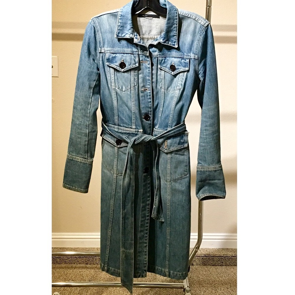 marc jacobs denim trench